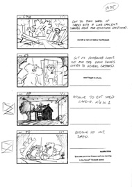 Storyboard for the cult British animation